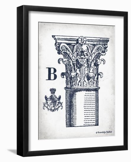 Indigo Column B-Gwendolyn Babbitt-Framed Art Print