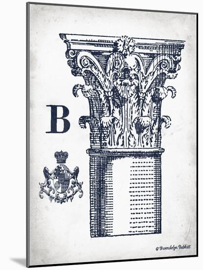 Indigo Column B-Gwendolyn Babbitt-Mounted Art Print