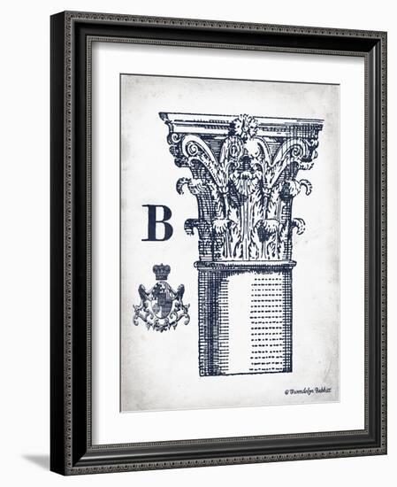 Indigo Column B-Gwendolyn Babbitt-Framed Art Print