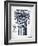 Indigo Column C-Gwendolyn Babbitt-Framed Art Print