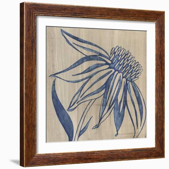 Indigo Coneflower-Chariklia Zarris-Framed Art Print