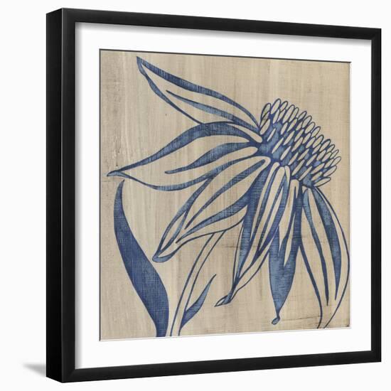 Indigo Coneflower-Chariklia Zarris-Framed Art Print