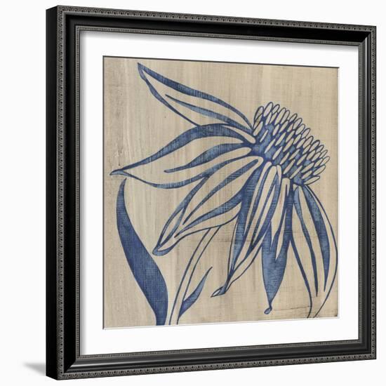 Indigo Coneflower-Chariklia Zarris-Framed Art Print