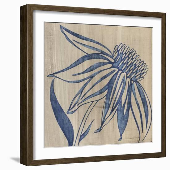 Indigo Coneflower-Chariklia Zarris-Framed Premium Giclee Print