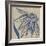 Indigo Coneflower-Chariklia Zarris-Framed Premium Giclee Print