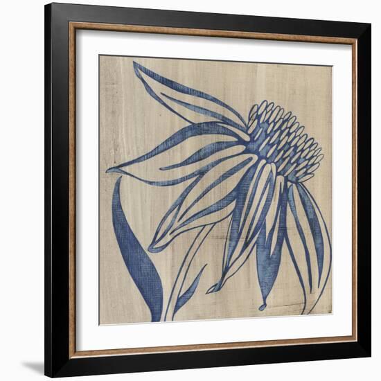 Indigo Coneflower-Chariklia Zarris-Framed Premium Giclee Print