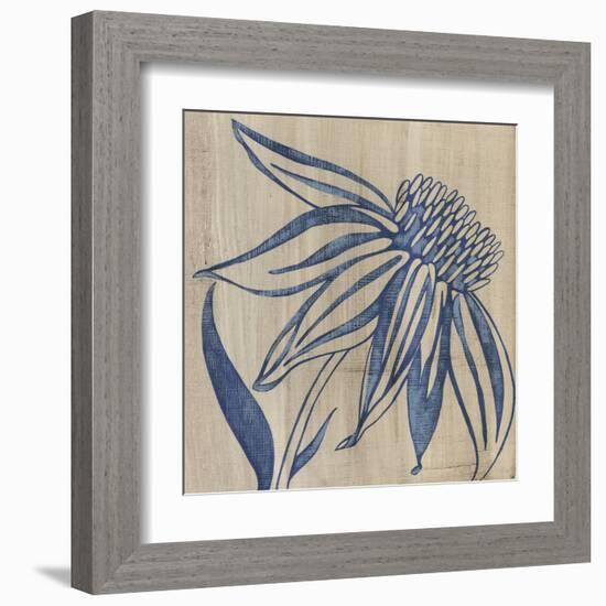 Indigo Coneflower-Chariklia Zarris-Framed Art Print