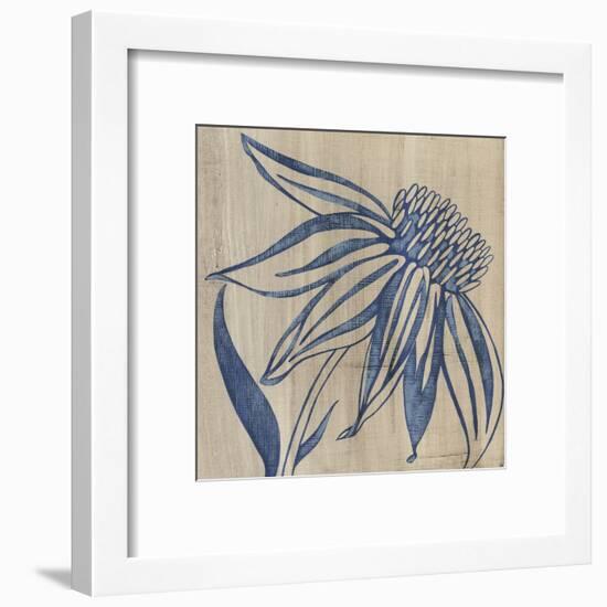 Indigo Coneflower-Chariklia Zarris-Framed Art Print