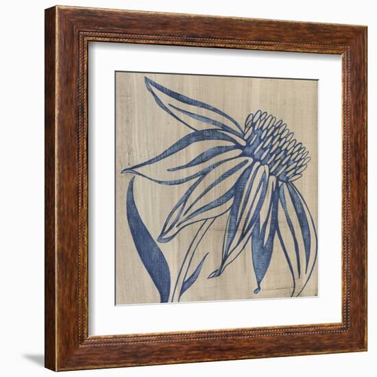 Indigo Coneflower-Chariklia Zarris-Framed Art Print