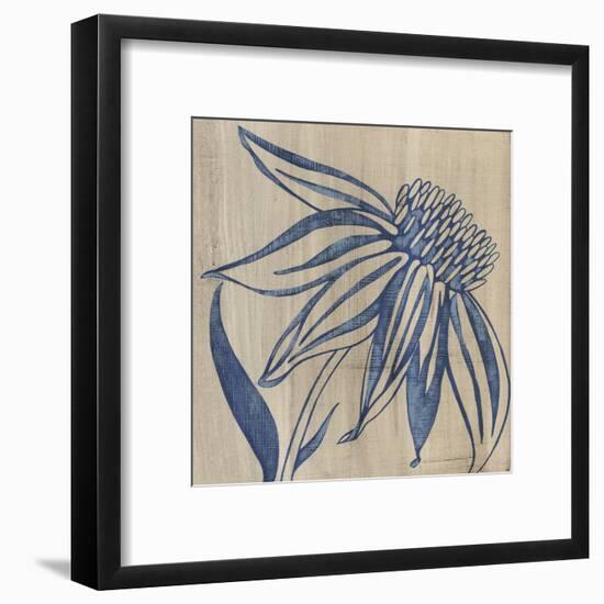 Indigo Coneflower-Chariklia Zarris-Framed Art Print