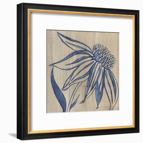 Indigo Coneflower-Chariklia Zarris-Framed Art Print