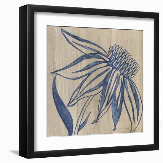 Indigo Coneflower-Chariklia Zarris-Framed Art Print