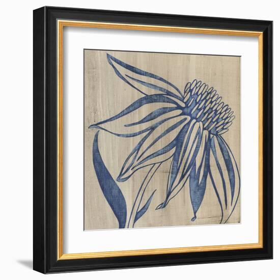 Indigo Coneflower-Chariklia Zarris-Framed Art Print