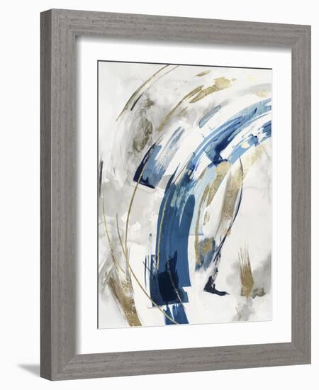 Indigo Crescent I-PI Studio-Framed Art Print