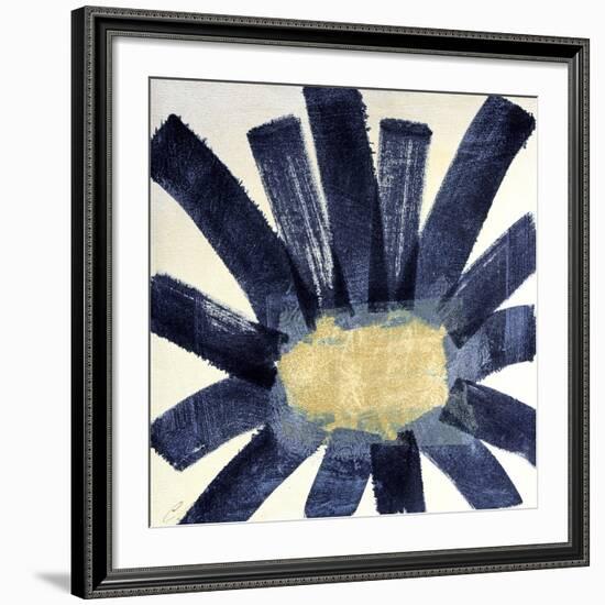 Indigo Daisy 2-Cathe Hendrick-Framed Art Print