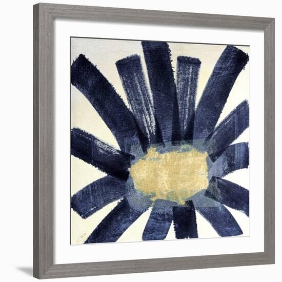 Indigo Daisy 2-Cathe Hendrick-Framed Art Print