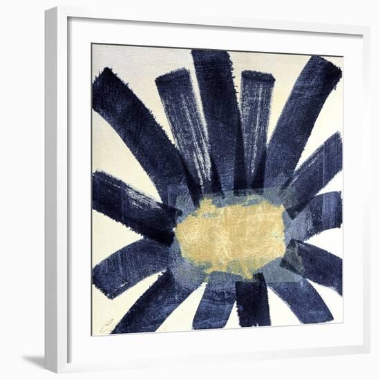 Indigo Daisy 2-Cathe Hendrick-Framed Art Print