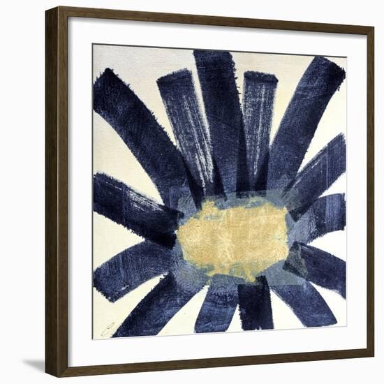 Indigo Daisy 2-Cathe Hendrick-Framed Art Print