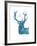 Indigo Deer I-Gwendolyn Babbitt-Framed Art Print
