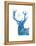 Indigo Deer I-Gwendolyn Babbitt-Framed Stretched Canvas