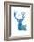 Indigo Deer I-Gwendolyn Babbitt-Framed Art Print