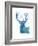 Indigo Deer I-Gwendolyn Babbitt-Framed Art Print