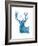 Indigo Deer I-Gwendolyn Babbitt-Framed Art Print