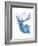 Indigo Deer II-Gwendolyn Babbitt-Framed Art Print