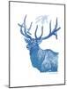 Indigo Deer II-Gwendolyn Babbitt-Mounted Art Print