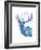 Indigo Deer II-Gwendolyn Babbitt-Framed Art Print