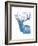 Indigo Deer II-Gwendolyn Babbitt-Framed Art Print