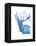 Indigo Deer II-Gwendolyn Babbitt-Framed Stretched Canvas