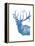 Indigo Deer II-Gwendolyn Babbitt-Framed Stretched Canvas