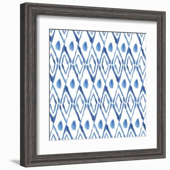 Indigo Diamonds-Aimee Wilson-Framed Art Print