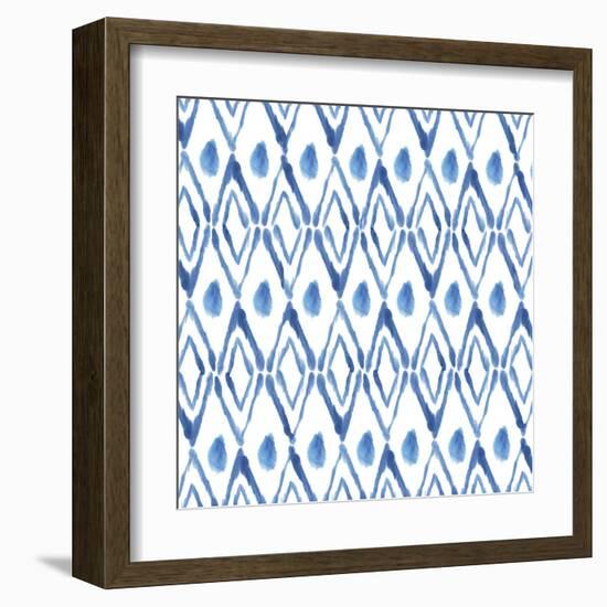 Indigo Diamonds-Aimee Wilson-Framed Art Print