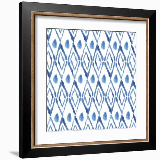 Indigo Diamonds-Aimee Wilson-Framed Art Print