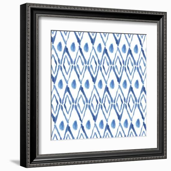 Indigo Diamonds-Aimee Wilson-Framed Art Print