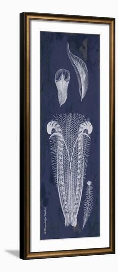 Indigo Feathers I-Gwendolyn Babbitt-Framed Art Print