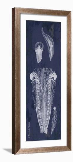 Indigo Feathers I-Gwendolyn Babbitt-Framed Art Print