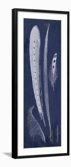 Indigo Feathers IV-Gwendolyn Babbitt-Framed Art Print