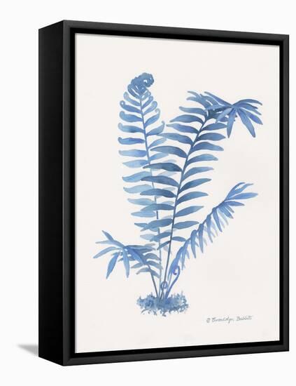 Indigo Fern III-Gwendolyn Babbitt-Framed Stretched Canvas