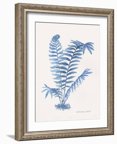 Indigo Fern III-Gwendolyn Babbitt-Framed Art Print