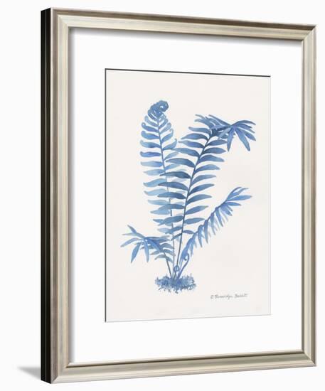 Indigo Fern III-Gwendolyn Babbitt-Framed Art Print