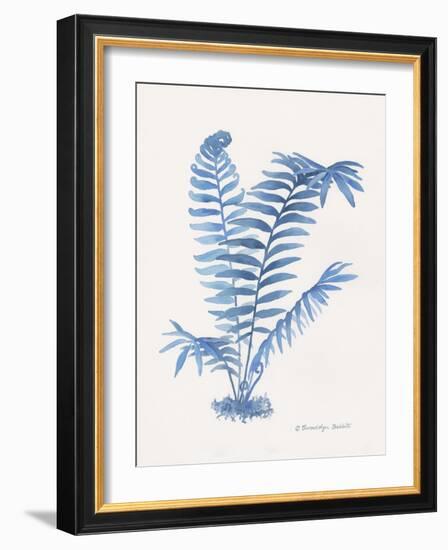 Indigo Fern III-Gwendolyn Babbitt-Framed Art Print