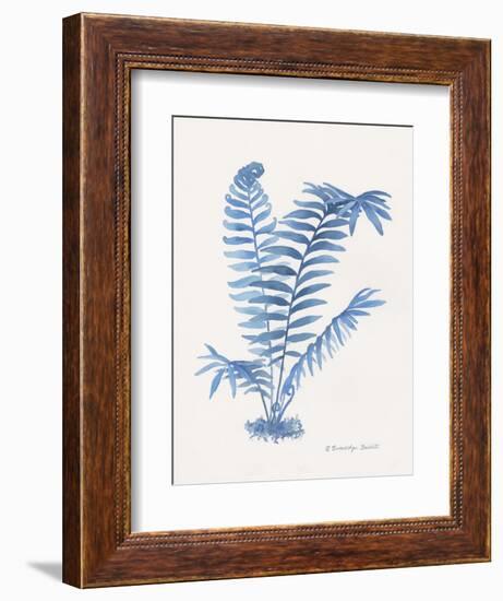 Indigo Fern III-Gwendolyn Babbitt-Framed Art Print