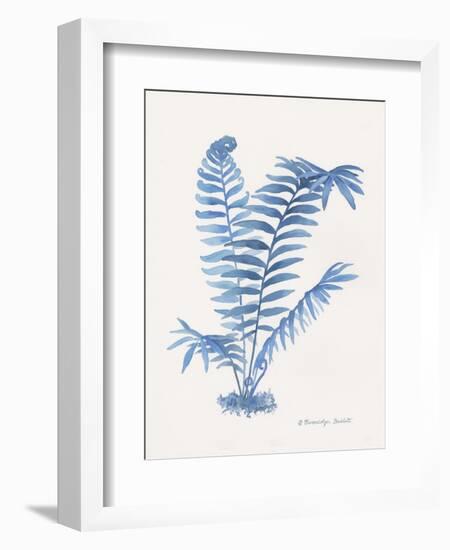 Indigo Fern III-Gwendolyn Babbitt-Framed Art Print