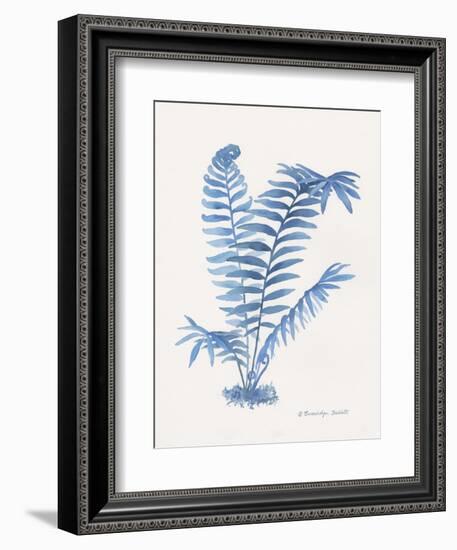 Indigo Fern III-Gwendolyn Babbitt-Framed Art Print