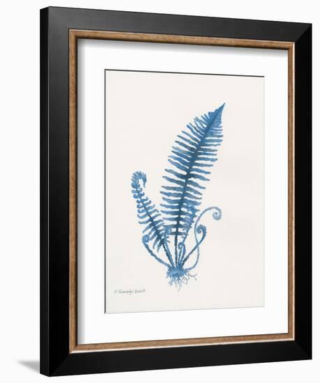 Indigo Fern IV-Gwendolyn Babbitt-Framed Art Print