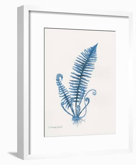 Indigo Fern IV-Gwendolyn Babbitt-Framed Art Print