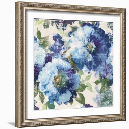 Indigo Floral Gallery-Hugo Wild-Framed Art Print